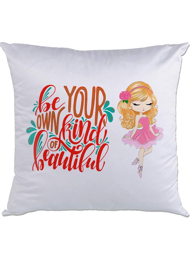 AMC DESIGN Quote Printed Cushion White/Pink/Red 40x40cm 