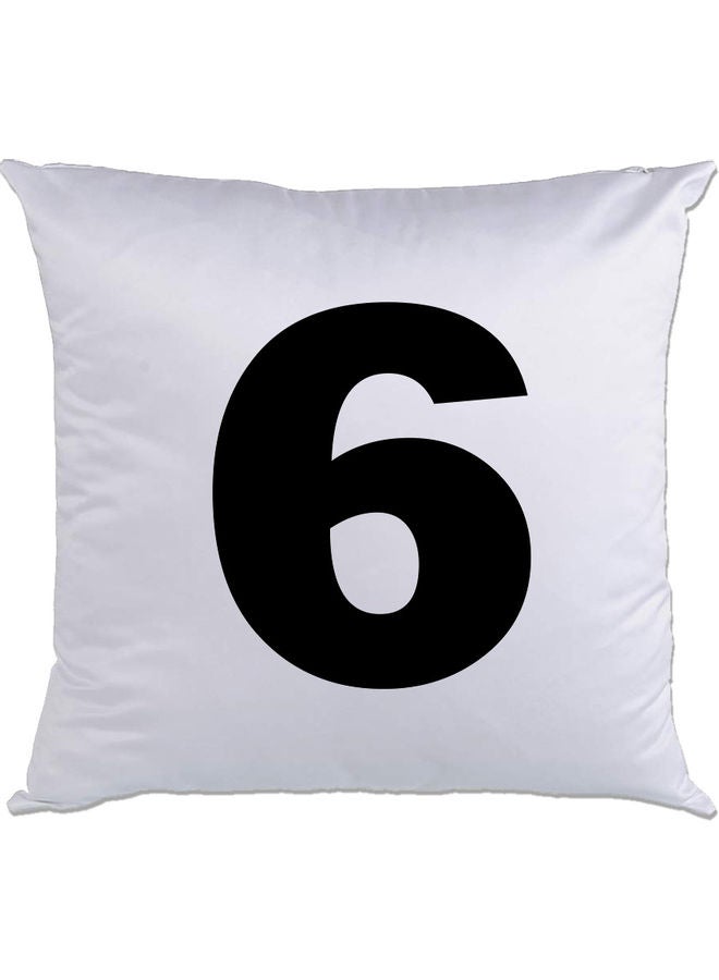 AMC DESIGN 6 Printed Cushion White/Black 40x40cm