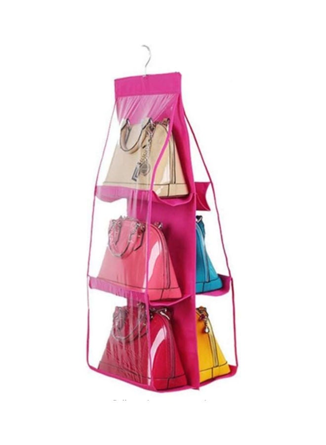 Handbag Large Closet Rack Hanger Pink/Clear  - Image 1