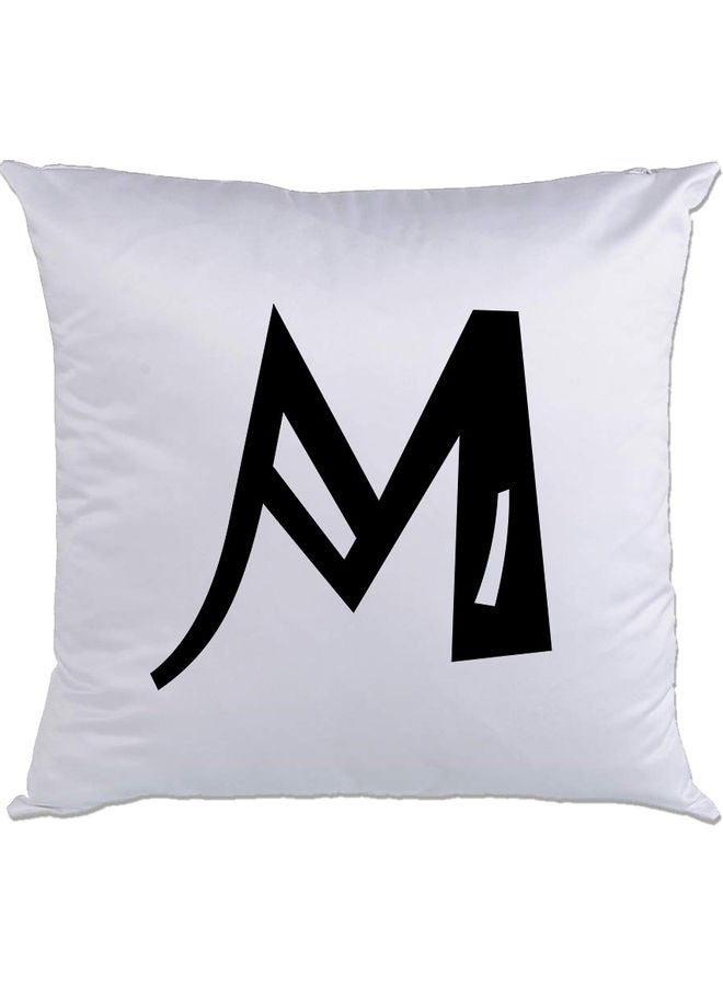 AMC DESIGN M Printed Cushion White/Black 40x40cm 