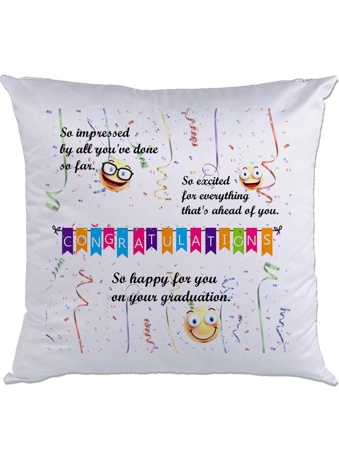 AMC DESIGN Quote Printed Cushion Multicolour 40x40cm 