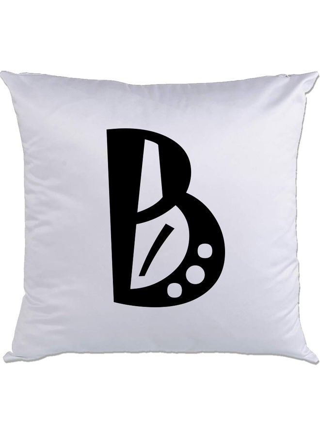 AMC DESIGN B Printed Cushion White/Black 40x40cm 
