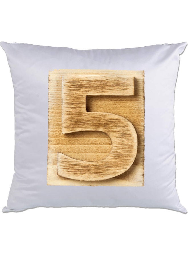 AMC DESIGN 5-Printed Decorative Cushion White/Brown 
