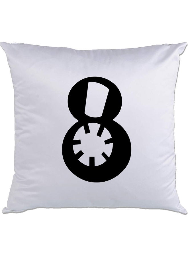 AMC DESIGN 8 Printed Cushion White/Black 40x40cm 