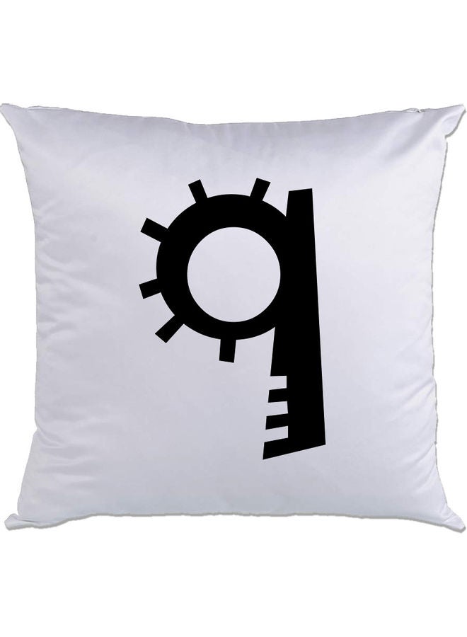 AMC DESIGN 9 Printed Cushion White/Black 40x40cm 