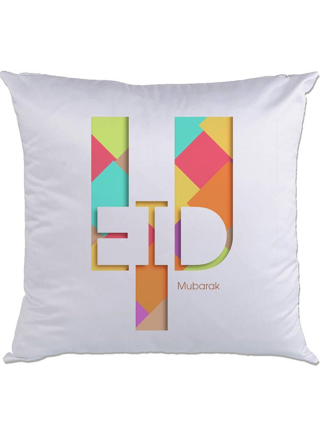 AMC DESIGN Eid Mubarak Printed Cushion White/Blue/Red 40x40cm 