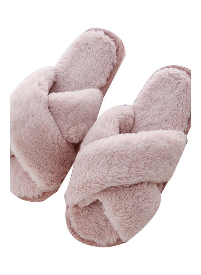 Generic - Open Toe Flat Slippers Pink - Image 1