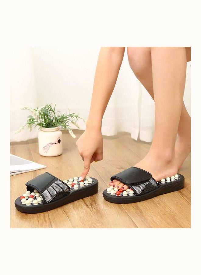 Foot Acupoint Activating Massage Anti-slip Slippers Brown/Red/Black - Image 3