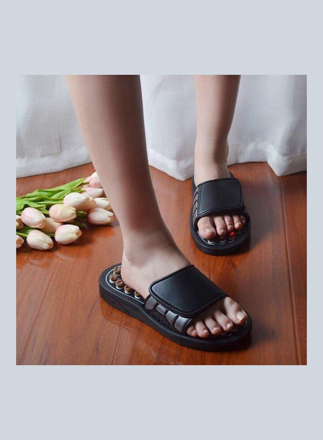 Foot Acupoint Activating Massage Anti-slip Slippers Brown/Red/Black - Image 2