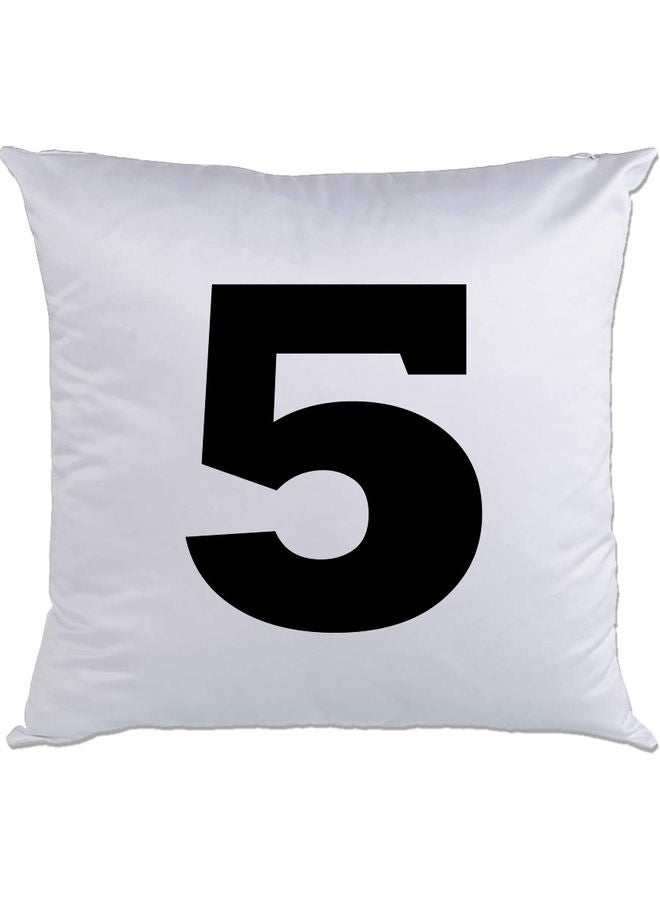 AMC DESIGN 5 Printed Cushion White/Black 40x40cm 