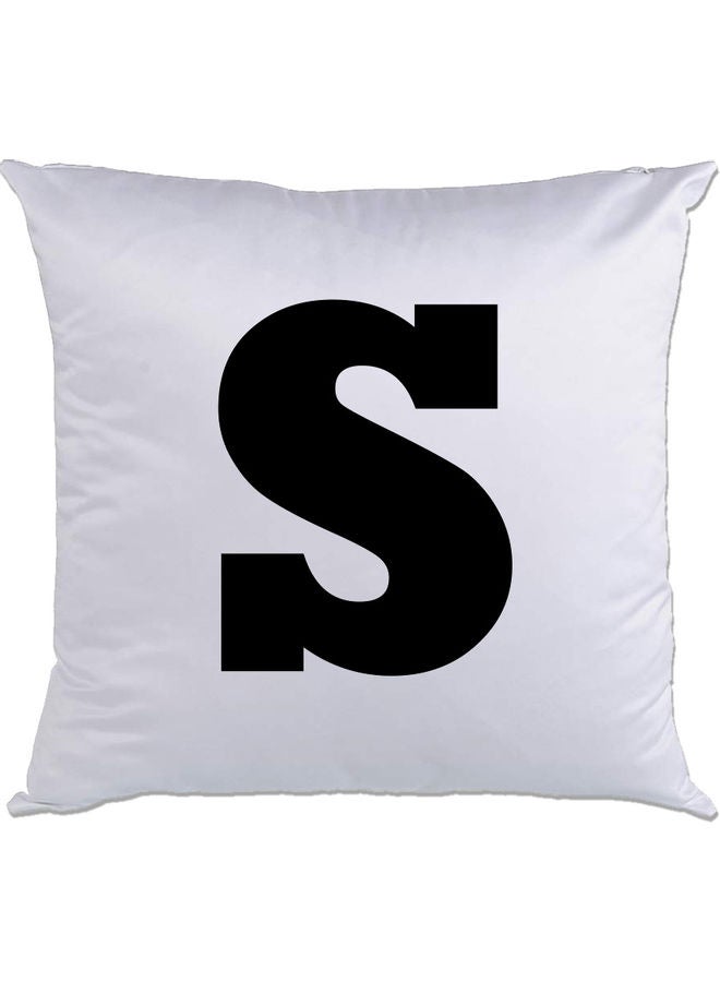AMC DESIGN S Printed Cushion White/Black 40x40cm 