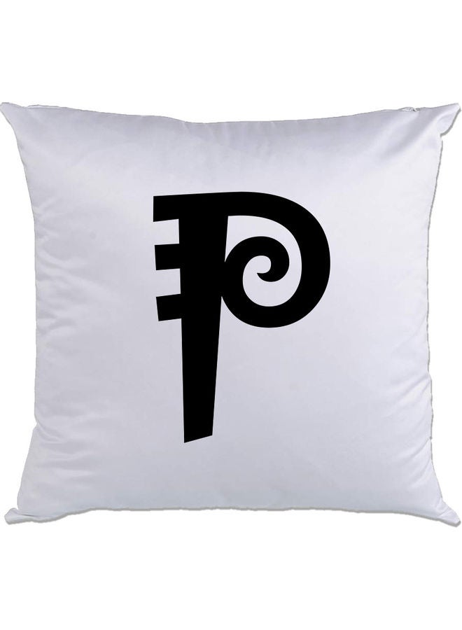 AMC DESIGN P Printed Cushion White/Black 40x40cm 