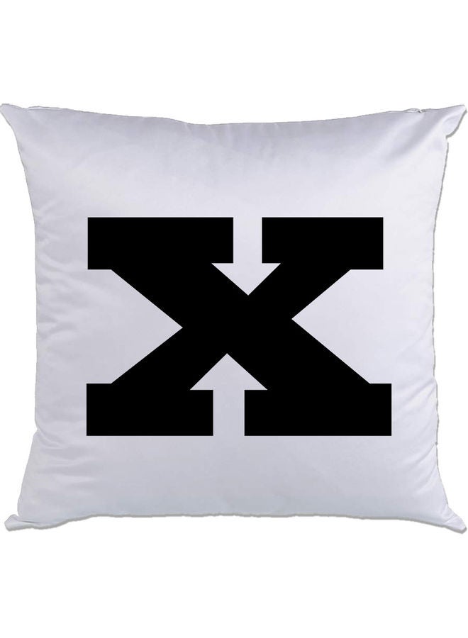 AMC DESIGN X Printed Cushion White/Black 40x40cm 