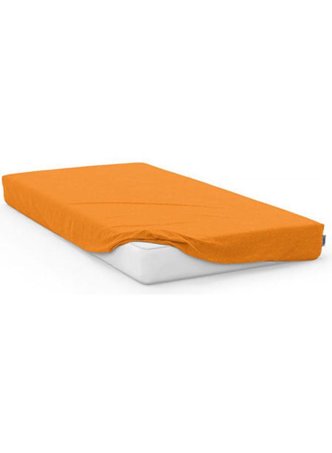 Bed Sheet, Fitted, Fashion, 150 Tc Autumn Cotton Orange 160x200cm