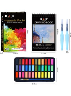 H&B 36-Piece Watercolour Paint Set Multicolour  - Image 3