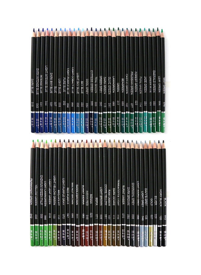 72-Piece Oil Painting Pencil Stick Art Set Multicolour - v1622752697/N47962855A_2