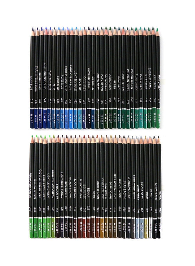 H&B 72-Piece Oil Painting Pencil Stick Art Set Multicolour  - Image 2