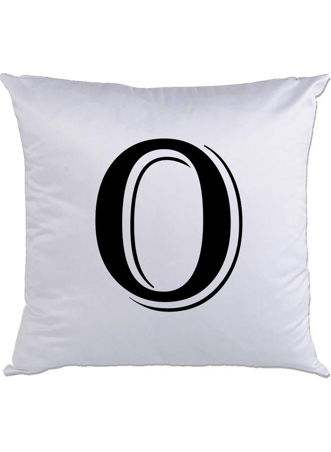 AMC DESIGN O Printed Cushion White/Black 40x40cm 