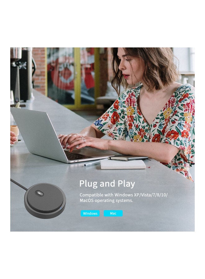 أيبيسي ميكروفون مؤتمرات بمنفذ USB أسود - Image 4