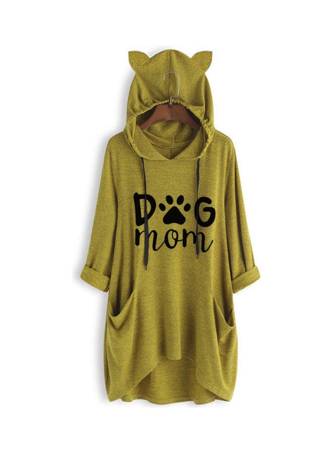 OUTAD Comfortable Hooded Neck Pullover Green  - Image 1
