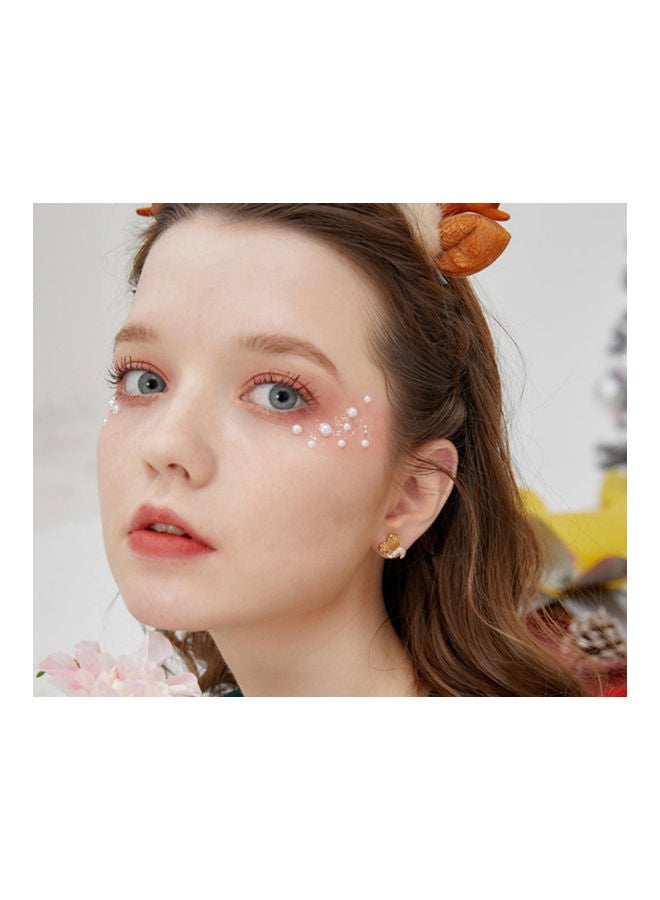 J.J Hand made 925 Sterling Silver Squirrel And Pine Cone Asymmetrical Stud Earrings - Image 2