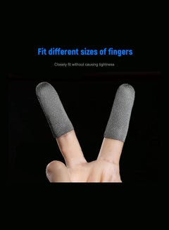 Generic 10-Piece Gaming Finger Sleeve Touchscreen Thumb Grey  - Image 4