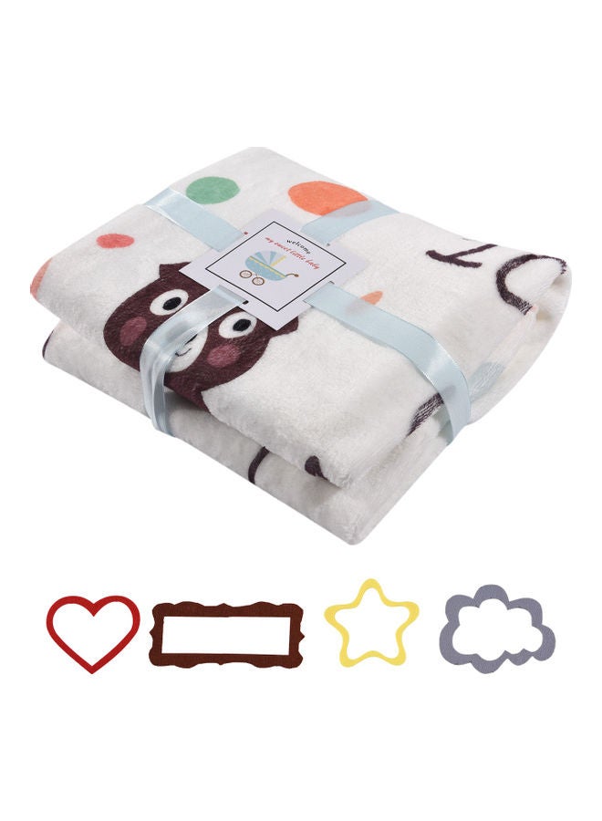 Baby Monthly Milestone Flannel Baby Blanket With 4 Frame - Image 1