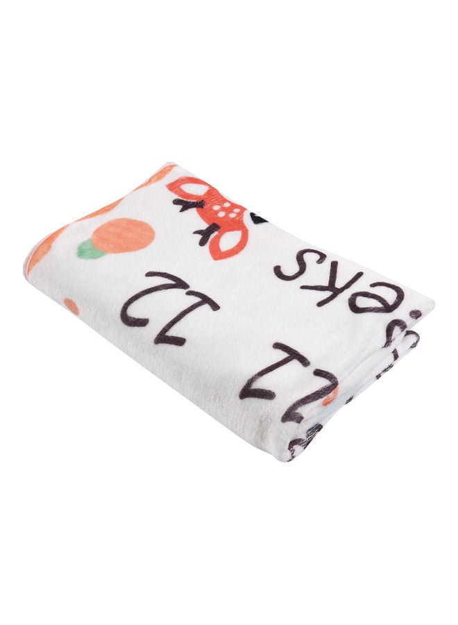 Baby Monthly Milestone Flannel Baby Blanket With 4 Frame - Image 3