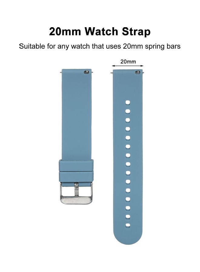 5-Piece Replacement Silicone Bands Multicolour - Image 4
