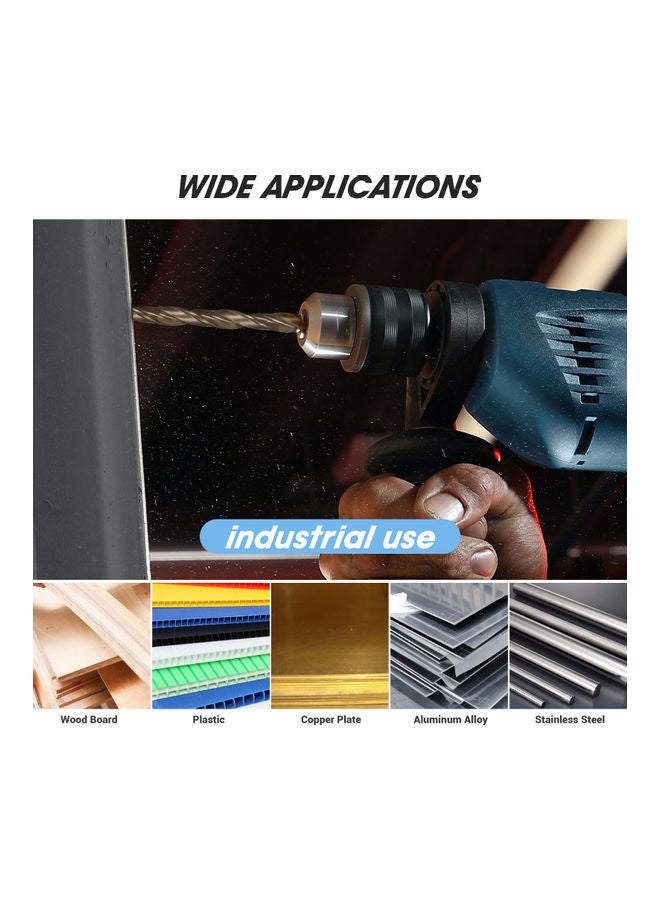 Generic 25-Piece High-Speed Steel Drill Bit Grey  - Image 4