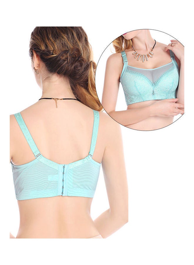 Underwired Brassiere Push up Lace Bra Black - Image 2