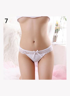 Generic Lace G-string See-Through Underwear White 
