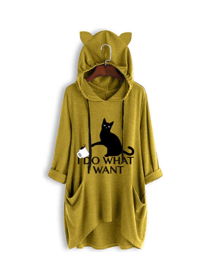 OUTAD Comfortable Hooded Neck Pullover Green  - Image 3