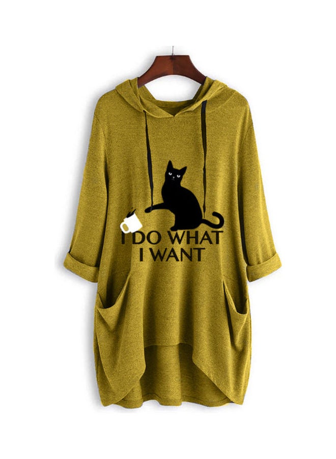 OUTAD Comfortable Hooded Neck Pullover Green  - Image 1