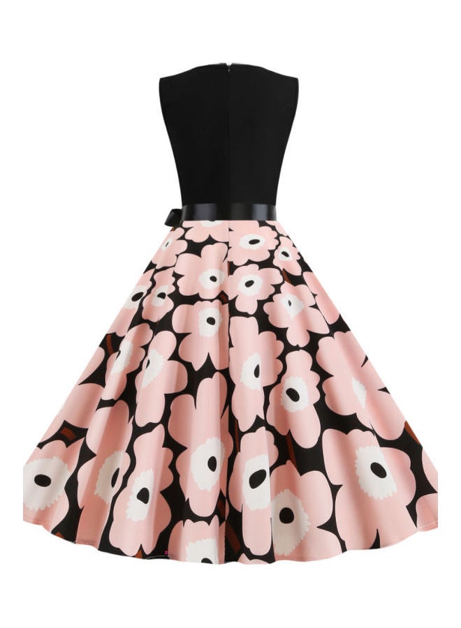 OUTAD Fashionable Elegant Printed Dress Multicolour - Image 2