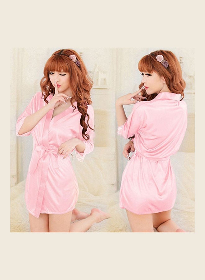 Robe Sleepwear Nightdress Pink  - Image 1