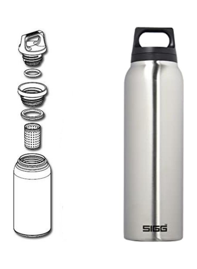 Sigg Stainless Steel Hot & Cold Thermo Flask With Tea Filter Brushed - Image 3