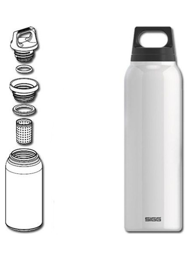 Sigg Stainless Steel Hot & Cold Thermo Flask With Tea Filter White - Image 3