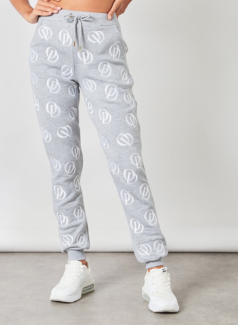 ODOLLS COLLECTION - Embroidered Joggers Grey - Image 1