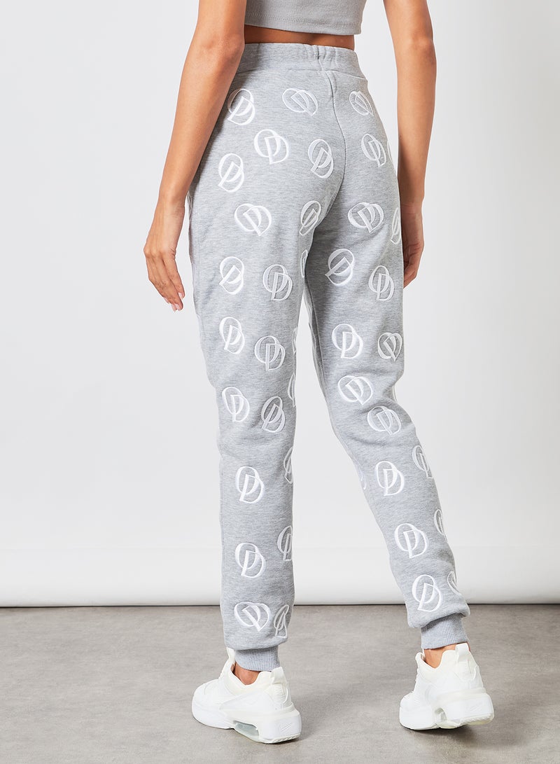 ODOLLS COLLECTION - Embroidered Joggers Grey - Image 1