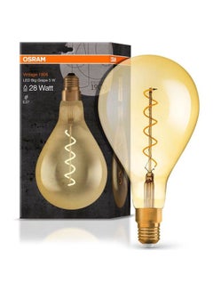 Osram 1906 Vintage Big Grape Filament Bulb Yellow  - Image 3