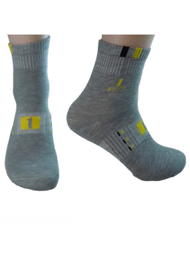 Pack Of 7 Pairs Of Socks Grey/Red/Blue - Image 2