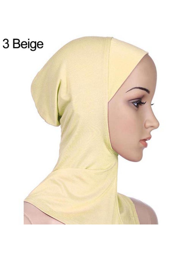 Full Cover Inner Hijab Cap Beige