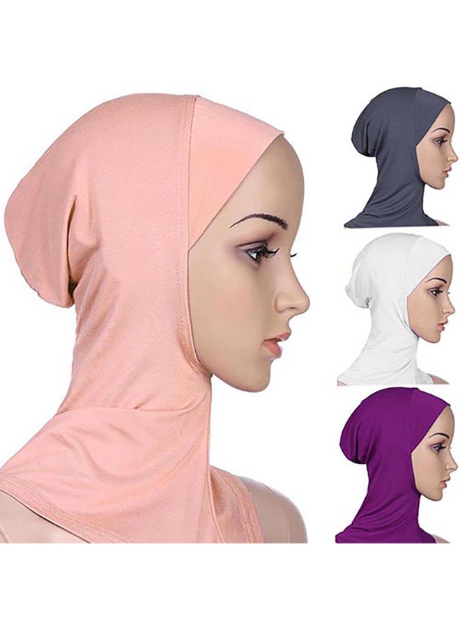 Full Cover Inner Hijab Cap Khaki - Image 2