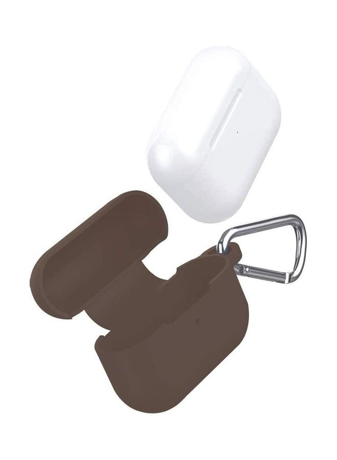 ICS Protective Case Cover with Clip for Apple AirPods Pro Brown - Image 1