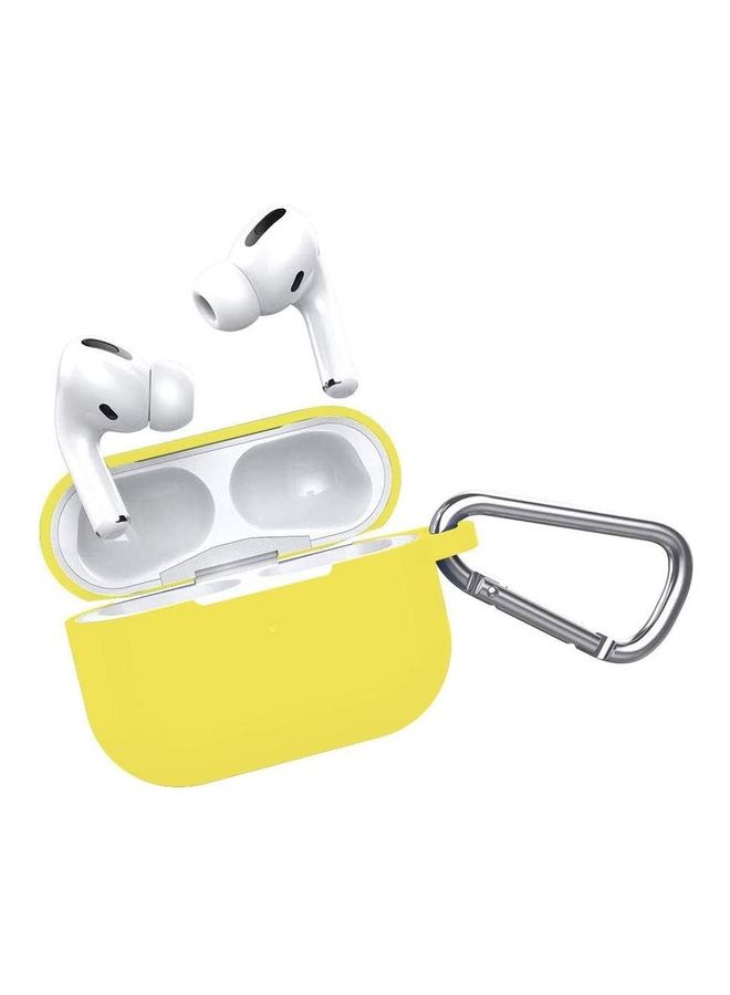 أي سي إس غطاء حماية واق مُزود بمشبك لسماعات أبل آيربودز برو أصفر - Image 2