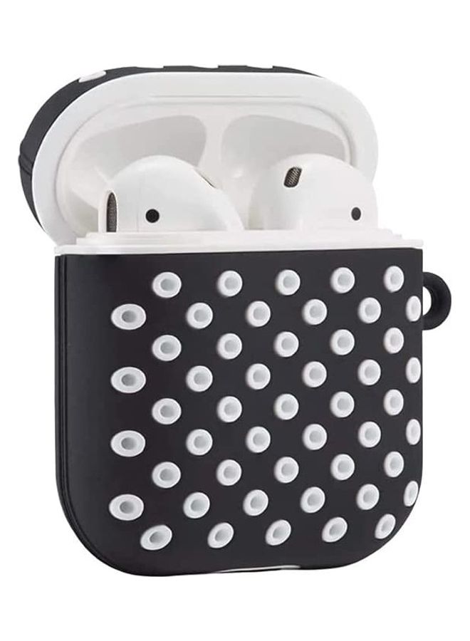 أي سي إس غطاء حماية واق مزود بمشبك لسماعات آيربودز 1 و2 أسود/ أبيض - Image 2