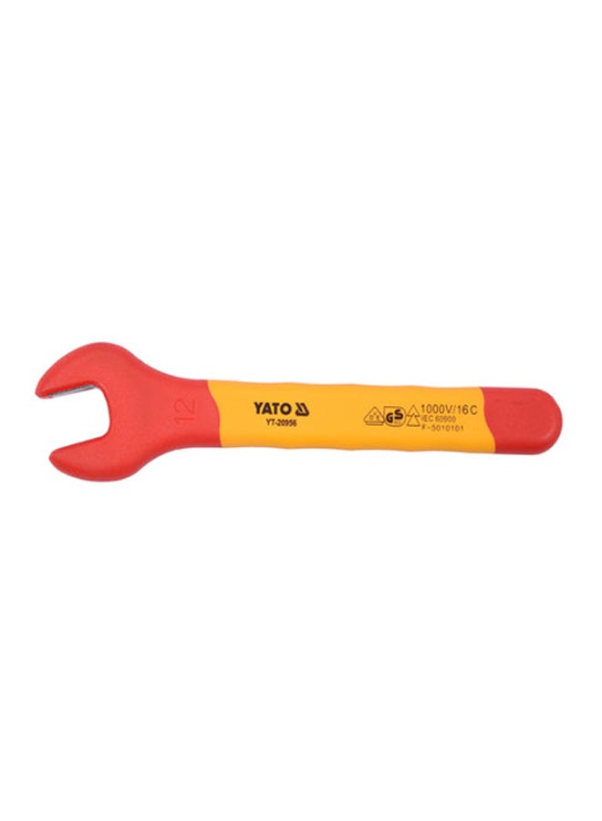 Yato Insulated Open End Wrench 12mm VDE-1000V YT-20956 Yellow/Red  - Image 2