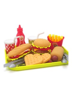 Generic 18-Piece Tableware Fast Food Pretend Play Set  - Image 3