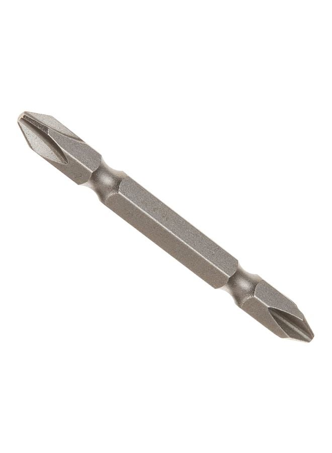 Yato 10-Piece Double End Screwdriver Bits1/4-Inchx65mm PH2-PH2 YT-78161 Grey  - Image 2